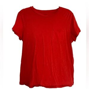 Madewell Softfade Cotton Crewneck Relaxed Tee Burnt Orange